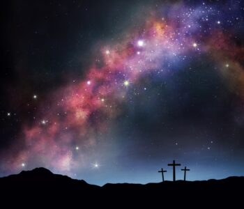 Horizontal background with crosses